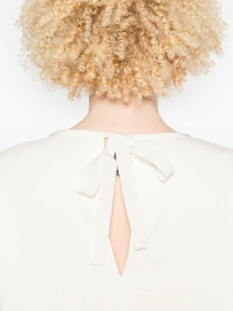 Moncler tweed T-shirt - Neutrals