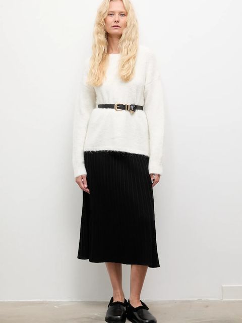 Answear.LAB sweter z wełną damski kolor biały - zdjęcie produktu nr 2