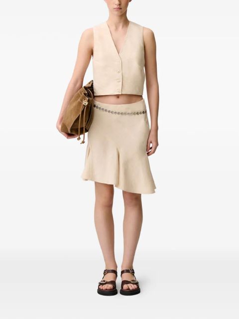 Claudie Pierlot button V-neck waistcoat - Neutrals - zdjęcie produktu nr 2