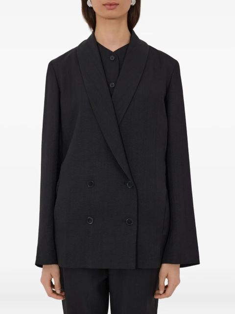 LouLou de Saison MINKA double-breasted blazer - Black