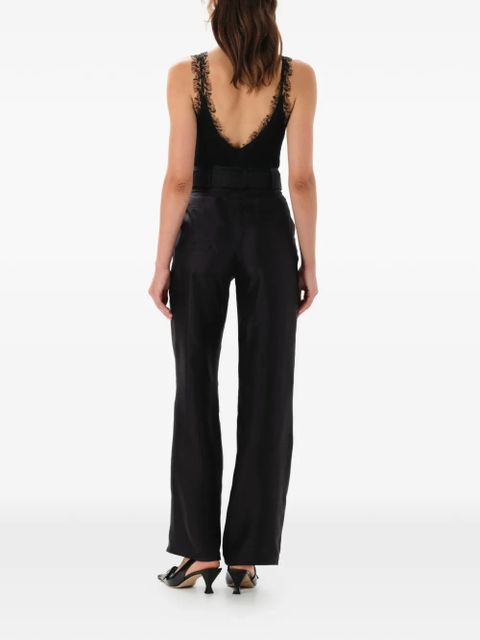 MANURÍ Joey belted trousers - Black
