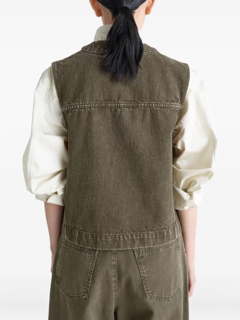 LEMAIRE button-up gilet - Green - zdjęcie produktu nr 2