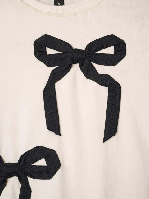 Marc Jacobs bow-print T-shirt - Neutrals