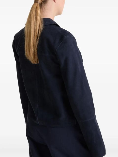 Yves Salomon suede jacket - Blue