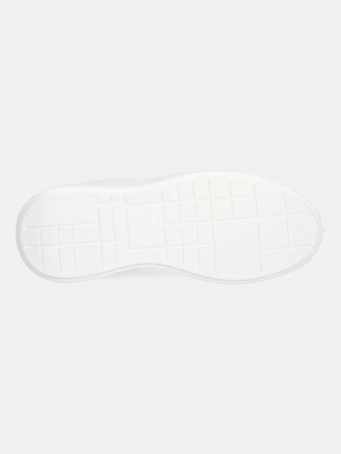 Calvin Klein sneakersy skórzane CHUNKY CUPSOLE LACEUP LTH damskie kolor biały YW0YW01947