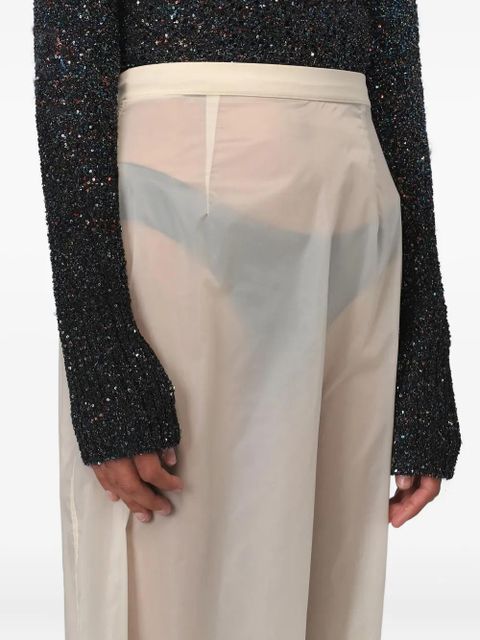 Maison Margiela high-waisted midi skirt - Neutrals
