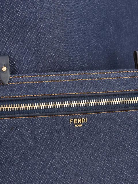 FENDI logo-pattern tote bag - Blue