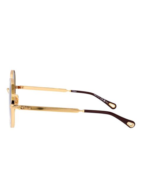 Chloé Eyewear round-frame sunglasses - Gold