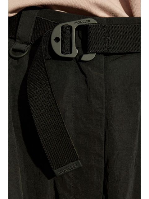 Moncler logo-patch belted-waist skirt - Black - zdjęcie produktu nr 2