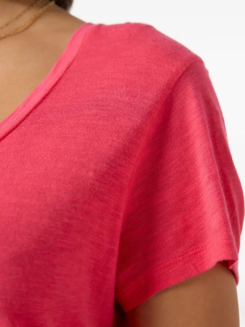 American Vintage short-sleeve U-neck T-shirt - Pink