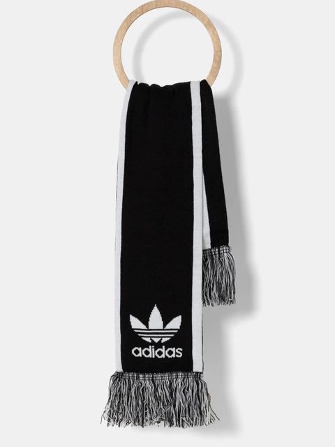 adidas Originals szalik kolor czarny wzorzysty IY4105