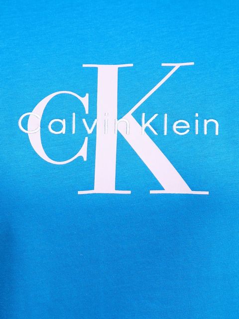 Calvin Klein Jeans t-shirt bawełniany damski kolor niebieski LV047B865G