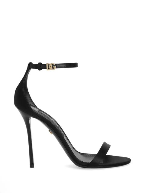 Dolce & Gabbana Keira buckle-strap heeled sandals - Black - zdjęcie produktu nr 1