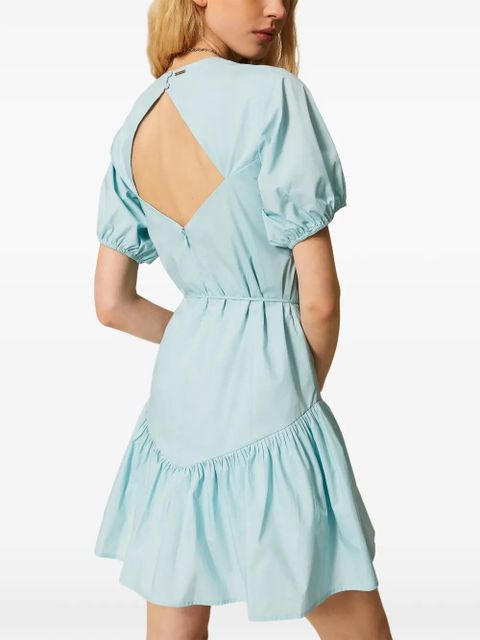 TWINSET embroidered midi dress - Blue