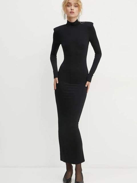 La Mania sukienka AMY kolor czarny maxi dopasowana LM.AMY - zdjęcie produktu nr 1