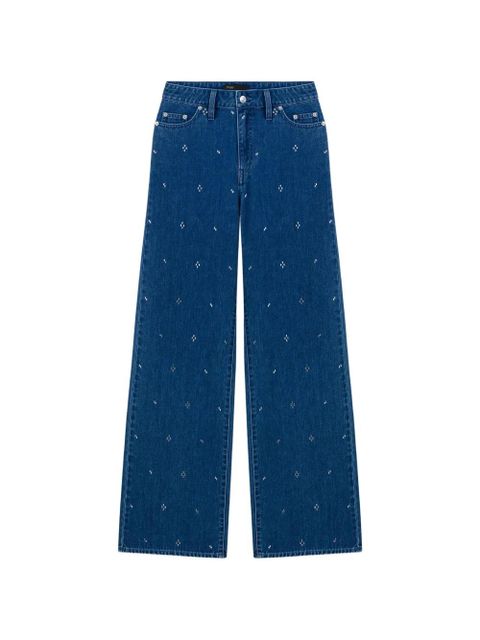 Maje rhinestone-embellished jeans - Blue - zdjęcie produktu nr 1