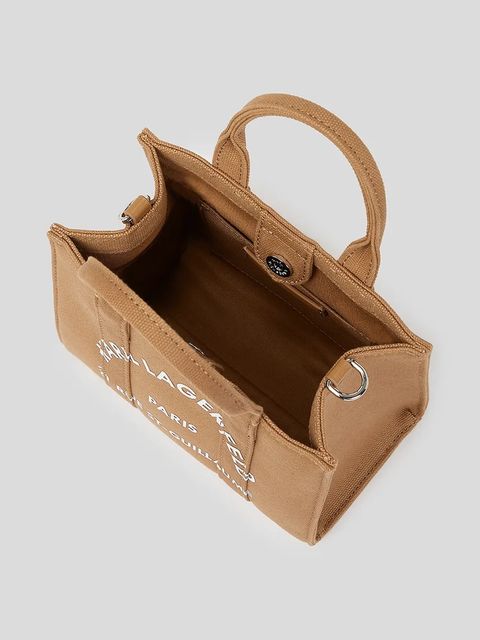 Karl Lagerfeld torebka bawełniana K/RSG kolor brązowy A3W50118