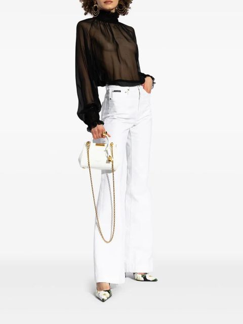 Dolce & Gabbana 120mm floral-print pumps - White