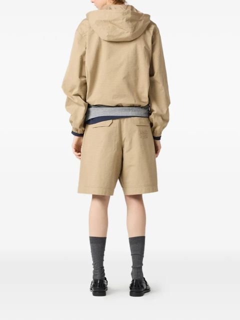 Miu Miu half-zip oversized jacket - Neutrals