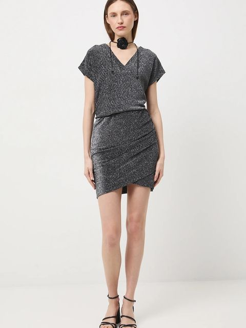 Medicine spódnica kolor szary mini ołówkowa - zdjęcie produktu nr 2