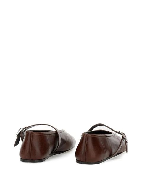 Le Monde Beryl Stella buckle ballet flats - Brown