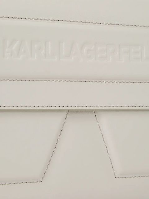 Karl Lagerfeld torebka skórzana IKON/K kolor biały A1W30154 - zdjęcie produktu nr 2