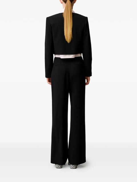Claudie Pierlot buttoned pressed-pleats trousers - Black