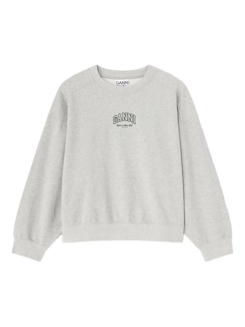GANNI logo sweatshirt - Grey - zdjęcie produktu nr 1