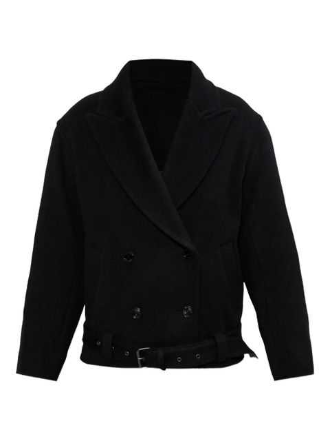 ISABEL MARANT belted double-breasted jacket - Black - zdjęcie produktu nr 1
