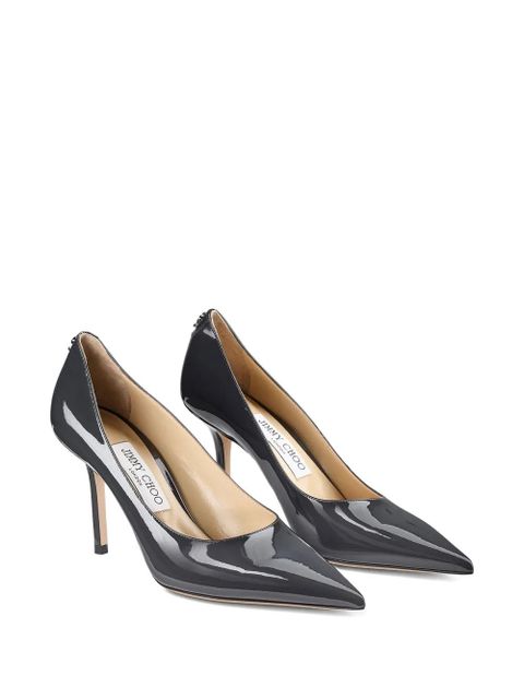Jimmy Choo 85mm Love pointed-toe pumps - Grey - zdjęcie produktu nr 2