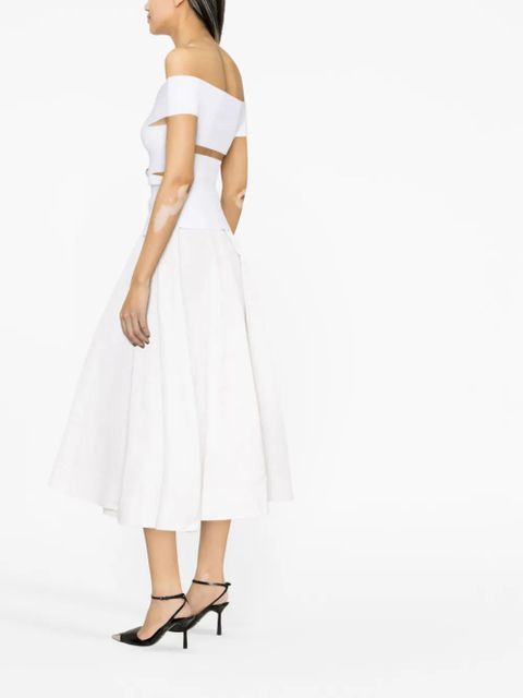 Alexander McQueen cut-out off-shoulder top - White - zdjęcie produktu nr 2