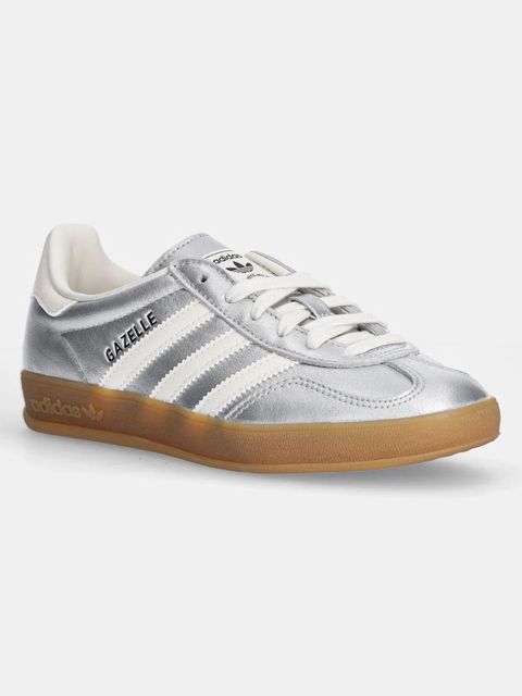 adidas Originals sneakersy skórzane Gazelle Indoor kolor srebrny JR1206 - zdjęcie produktu nr 1