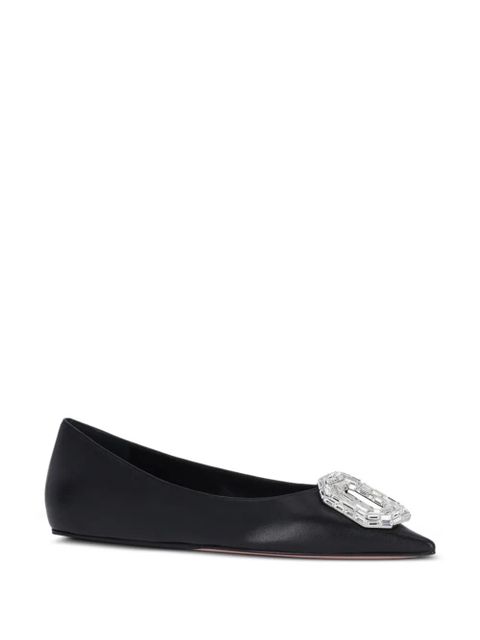 Amina Muaddi Camelia ballet flats - Black