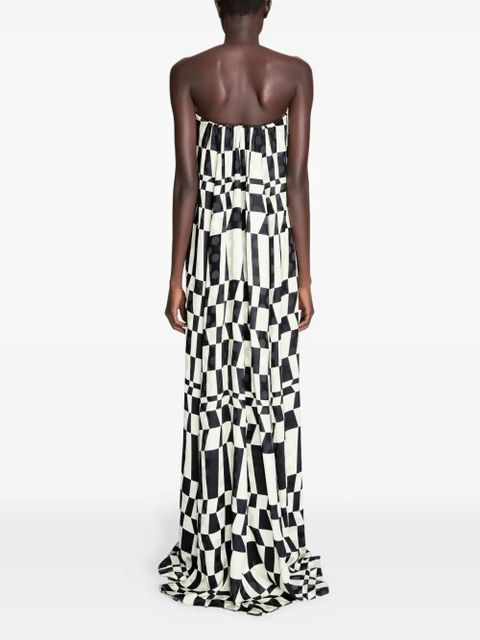 DRIES VAN NOTEN printed maxi dress - Black