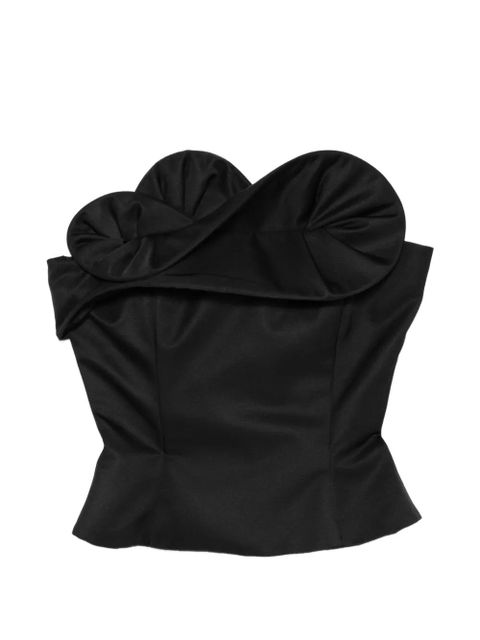 Magda Butrym petal strapless corset - Black - zdjęcie produktu nr 1