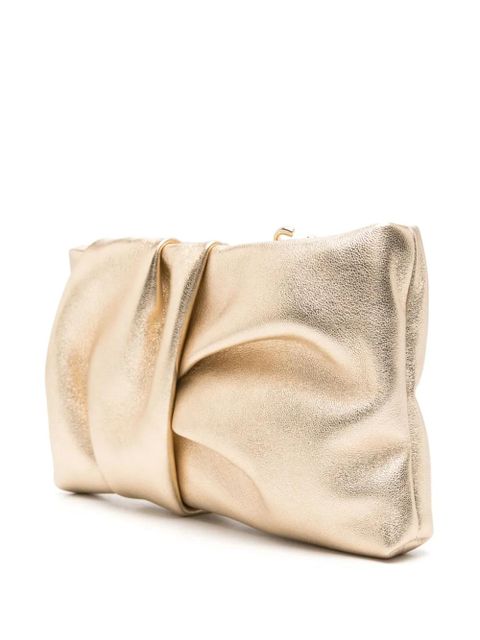 Jimmy Choo Bonny leather clutch bag - Gold