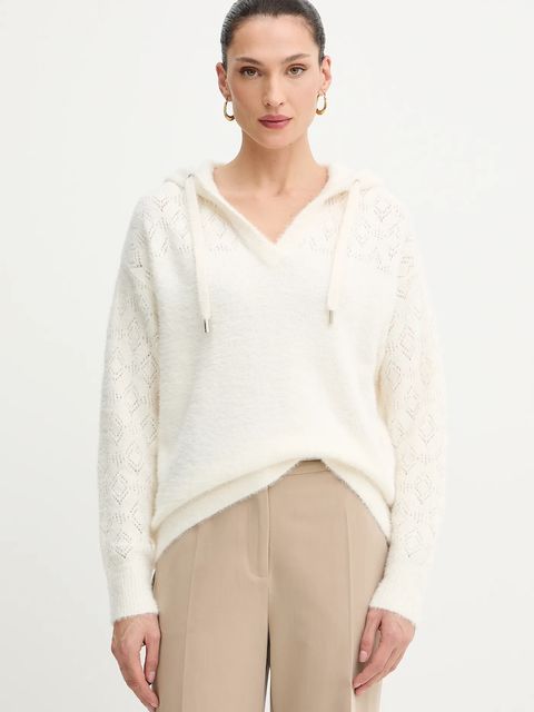 Morgan sweter damski kolor beżowy lekki MBALOU - zdjęcie produktu nr 1