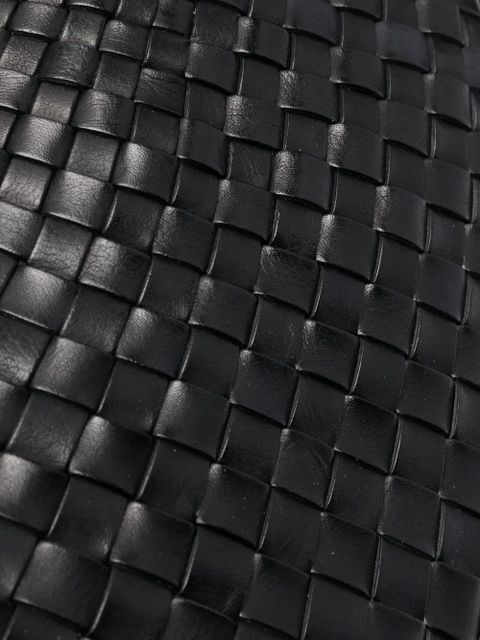 DRAGON DIFFUSION Santa Croce interwoven leather tote bag - Black