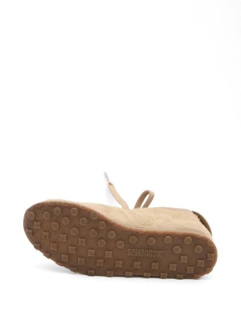 Jacquemus suede lace-up sneakers - Neutrals