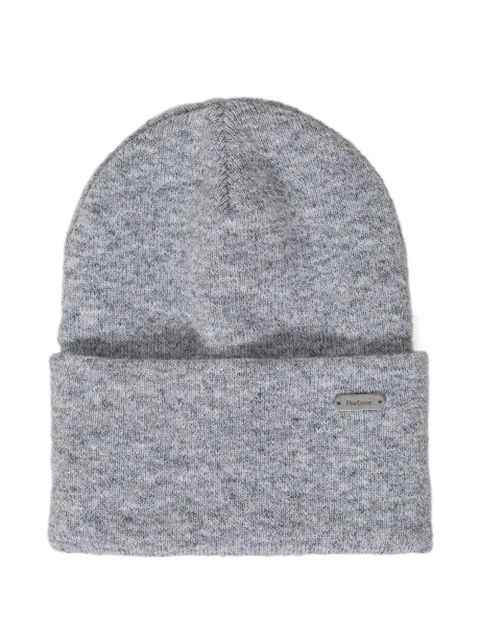 Barbour logo-plaque beanie hat and scarf set - Grey - zdjęcie produktu nr 2