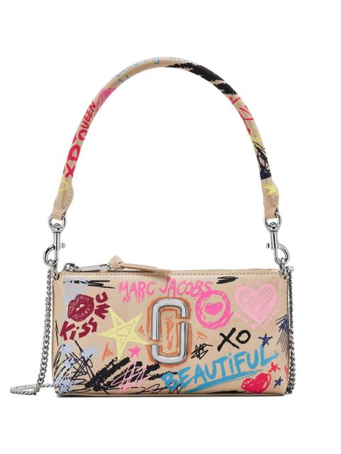 Marc Jacobs The Snapshot scribble-design shoulder bag - Neutrals - zdjęcie produktu nr 1