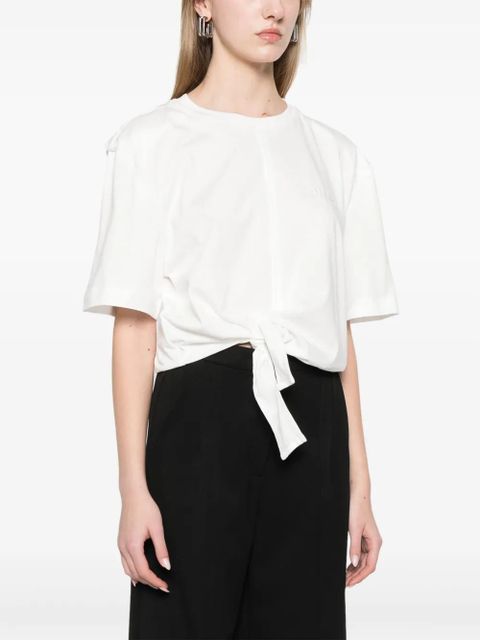 PINKO tied T-shirt - White - zdjęcie produktu nr 2