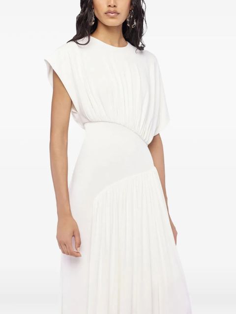 Rabanne textured ruched midi dress - White - zdjęcie produktu nr 1