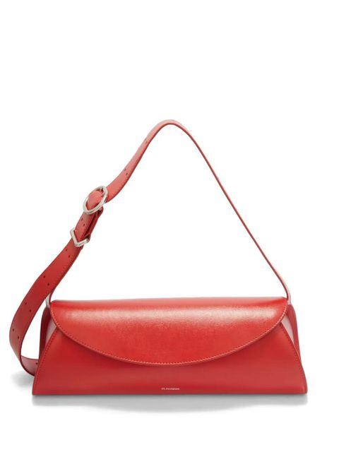 Jil Sander small Cannolo leather shoulder bag - Red - zdjęcie produktu nr 1