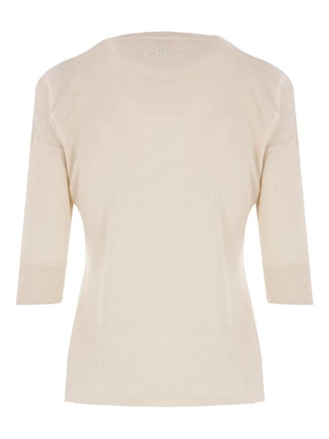 Chloé Henley top - Neutrals