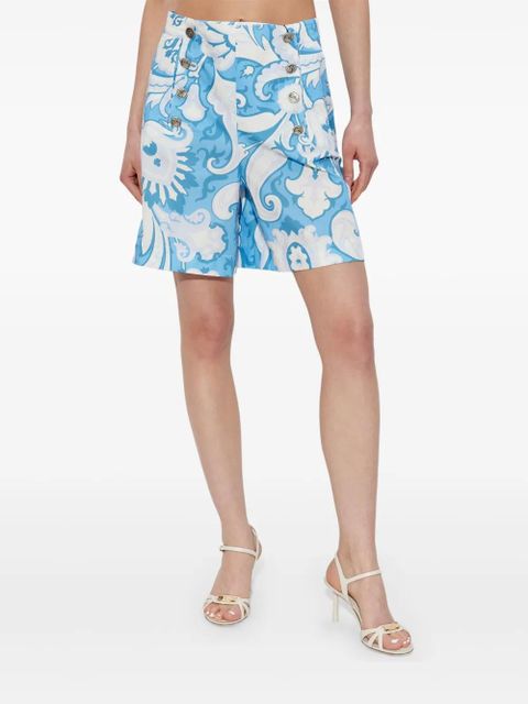 ETRO paisley-print shorts - Blue