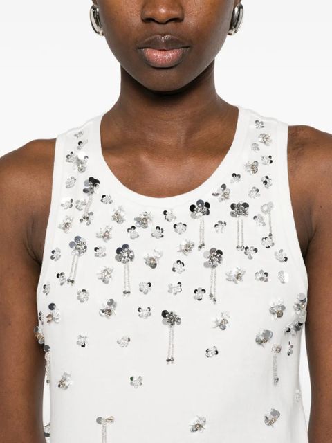 Simkhai embellishment tank top - White