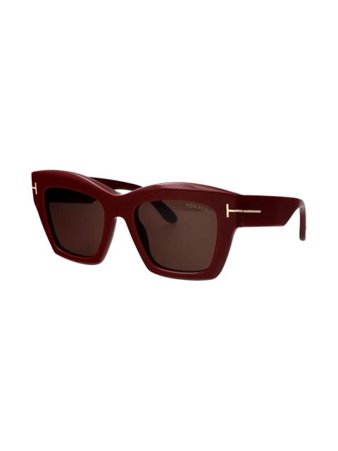 TOM FORD Eyewear square-frame sunglasses - Red - zdjęcie produktu nr 2