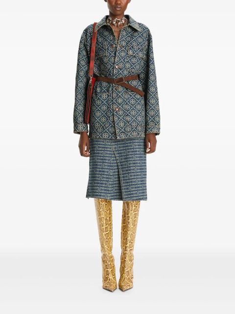 Tory Burch Deconstructed denim skirt - Blue - zdjęcie produktu nr 2