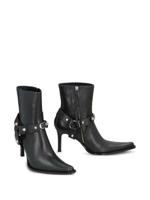 Balenciaga studded-strap pointed-toe boots - Black - zdjęcie produktu nr 2